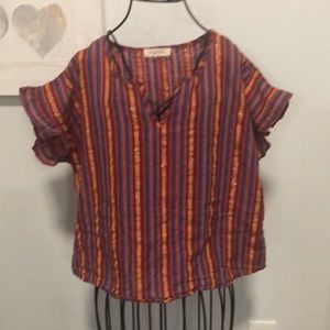 Lovingly worn ruffle cap sleep top
